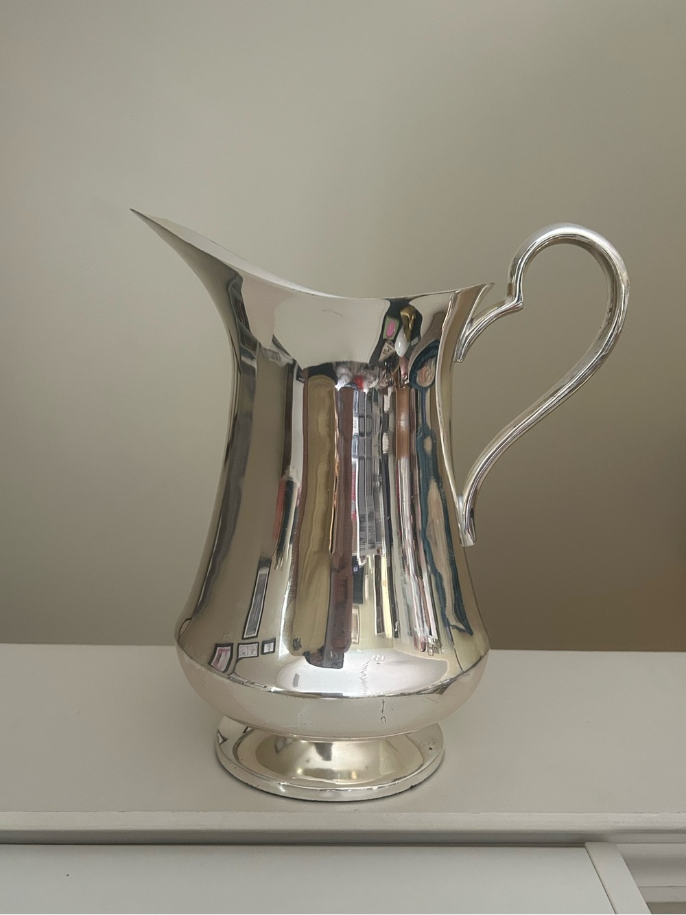 William Sonoma, silver heirloom pitcher